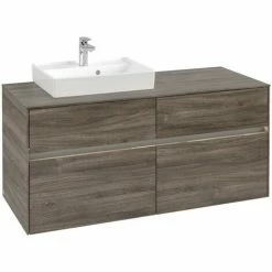 Villeroy & Boch Collaro Waschtischunterschrank Mit 4 Auszügen 120 Cm Stone Oak Mit Beleuchtung Links 5 Villeroy & Boch Collaro Waschtischunterschrank Mit 4 Auszügen 120 Cm Stone Oak Mit Beleuchtung Links -VILLEROY & BOCH shop 71606887 2