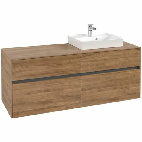 Villeroy & Boch Collaro Waschtischunterschrank mit 4 Auszügen 140 cm Kansas Oak Ohne Beleuchtung Rechts Villeroy & Boch Collaro Waschtischunterschrank Mit 4 Auszügen 140 Cm Kansas Oak Ohne Beleuchtung Rechts -VILLEROY & BOCH shop 71606891 3