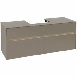 Villeroy & Boch Collaro Waschtischunterschrank Mit 4 Auszügen 140 Cm Truffle Grey Mit Beleuchtung Mittig 6 Villeroy & Boch Collaro Waschtischunterschrank Mit 4 Auszügen 140 Cm Truffle Grey Mit Beleuchtung Mittig -VILLEROY & BOCH shop 71606895 2