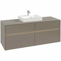 Villeroy & Boch Collaro Waschtischunterschrank Mit 4 Auszügen 140 Cm Truffle Grey Mit Beleuchtung Mittig 7 Villeroy & Boch Collaro Waschtischunterschrank Mit 4 Auszügen 140 Cm Truffle Grey Mit Beleuchtung Mittig -VILLEROY & BOCH shop 71606895 3