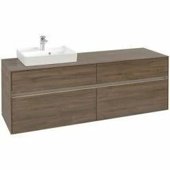 Villeroy & Boch Collaro Waschtischunterschrank 160cm Mit 4 Auszügen Arizona Oak Mit Beleuchtung Links 4 Villeroy & Boch Collaro Waschtischunterschrank 160cm Mit 4 Auszügen Arizona Oak Mit Beleuchtung Links -VILLEROY & BOCH shop 71606906 3