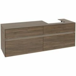 Villeroy & Boch Collaro Waschtischunterschrank 160cm Mit 4 Auszügen Arizona Oak Mit Beleuchtung Rechts -VILLEROY & BOCH shop 71606911 2