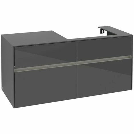 Villeroy & Boch Collaro Waschtischunterschrank mit 4 Auszügen 120 cm Glossy Grey Mit Beleuchtung Rechts Villeroy & Boch Collaro Waschtischunterschrank Mit 4 Auszügen 120 Cm Glossy Grey Mit Beleuchtung Rechts -VILLEROY & BOCH shop 71606913 2