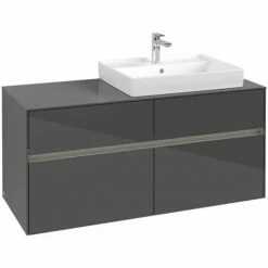 Villeroy & Boch Collaro Waschtischunterschrank Mit 4 Auszügen 120 Cm Glossy Grey Mit Beleuchtung Rechts 4 Villeroy & Boch Collaro Waschtischunterschrank Mit 4 Auszügen 120 Cm Glossy Grey Mit Beleuchtung Rechts -VILLEROY & BOCH shop 71606913 3