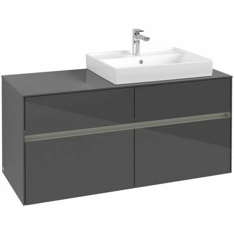 Villeroy & Boch Collaro Waschtischunterschrank mit 4 Auszügen 120 cm Glossy Grey Mit Beleuchtung Rechts Villeroy & Boch Collaro Waschtischunterschrank Mit 4 Auszügen 120 Cm Glossy Grey Mit Beleuchtung Rechts -VILLEROY & BOCH shop 71606913 3