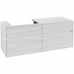 Villeroy & Boch Collaro Waschtischunterschrank Mit 4 Auszügen 140 Cm White Wood Ohne Beleuchtung Links 3 Villeroy & Boch Collaro Waschtischunterschrank Mit 4 Auszügen 140 Cm White Wood Ohne Beleuchtung Links -VILLEROY & BOCH shop 71606923 2