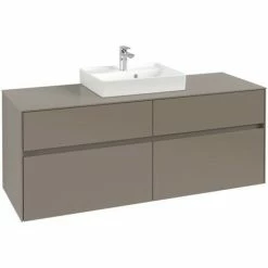 Villeroy & Boch Collaro Waschtischunterschrank Mit 4 Auszügen 140 Cm Truffle Grey Ohne Beleuchtung Mittig 8 Villeroy & Boch Collaro Waschtischunterschrank Mit 4 Auszügen 140 Cm Truffle Grey Ohne Beleuchtung Mittig -VILLEROY & BOCH shop 71606927 3