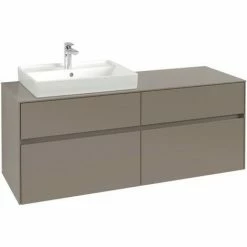 Villeroy & Boch Collaro Waschtischunterschrank Mit 4 Auszügen 140 Cm Truffle Grey Ohne Beleuchtung Links 9 Villeroy & Boch Collaro Waschtischunterschrank Mit 4 Auszügen 140 Cm Truffle Grey Ohne Beleuchtung Links -VILLEROY & BOCH shop 71606930 4