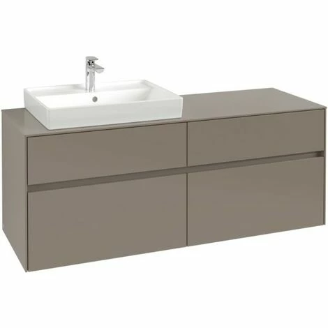 Villeroy & Boch Collaro Waschtischunterschrank Mit 4 Auszügen 140 Cm Truffle Grey Ohne Beleuchtung Links 6 Villeroy & Boch Collaro Waschtischunterschrank Mit 4 Auszügen 140 Cm Truffle Grey Ohne Beleuchtung Links – Bild 4