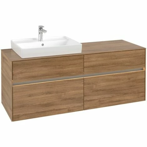 Villeroy & Boch Collaro Waschtischunterschrank mit 4 Auszügen 140 cm Kansas Oak Mit Beleuchtung Links Villeroy & Boch Collaro Waschtischunterschrank Mit 4 Auszügen 140 Cm Kansas Oak Mit Beleuchtung Links -VILLEROY & BOCH shop 71606934 3