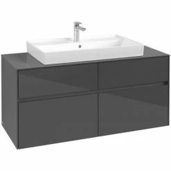 Villeroy & Boch Collaro Waschtischunterschrank 120cm Mit 4 Auszügen Glossy Grey Ohne Beleuchtung 7 Villeroy & Boch Collaro Waschtischunterschrank 120cm Mit 4 Auszügen Glossy Grey Ohne Beleuchtung -VILLEROY & BOCH shop 71606942 3