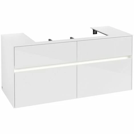 Villeroy & Boch Collaro Waschtischunterschrank 120cm mit 4 Auszügen Glossy White Mit Beleuchtung Villeroy & Boch Collaro Waschtischunterschrank 120cm Mit 4 Auszügen Glossy White Mit Beleuchtung -VILLEROY & BOCH shop 71606950 2