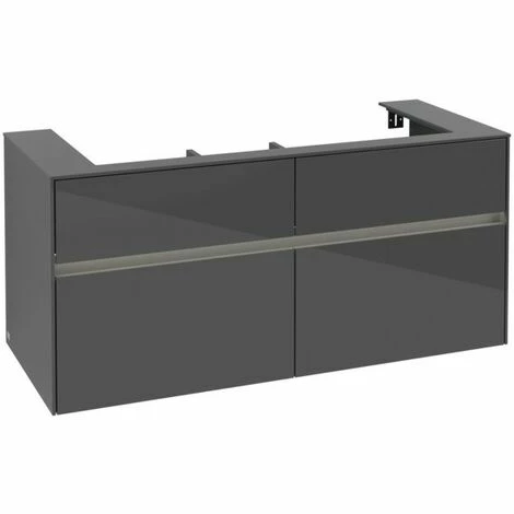 Villeroy & Boch Collaro Waschtischunterschrank 120cm mit 4 Auszügen Glossy Grey Mit Beleuchtung Villeroy & Boch Collaro Waschtischunterschrank 120cm Mit 4 Auszügen Glossy Grey Mit Beleuchtung -VILLEROY & BOCH shop 71606963 2
