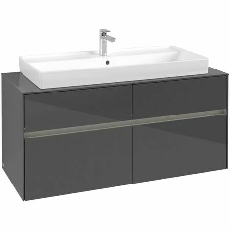 Villeroy & Boch Collaro Waschtischunterschrank 120cm mit 4 Auszügen Glossy Grey Mit Beleuchtung Villeroy & Boch Collaro Waschtischunterschrank 120cm Mit 4 Auszügen Glossy Grey Mit Beleuchtung -VILLEROY & BOCH shop 71606963 3