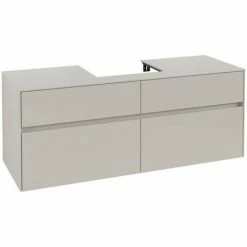 Villeroy & Boch Collaro Waschtischunterschrank Mit 4 Auszügen 140 Cm Soft Grey Ohne Beleuchtung Mittig 3 Villeroy & Boch Collaro Waschtischunterschrank Mit 4 Auszügen 140 Cm Soft Grey Ohne Beleuchtung Mittig -VILLEROY & BOCH shop 71606966 2