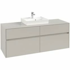 Villeroy & Boch Collaro Waschtischunterschrank Mit 4 Auszügen 140 Cm Soft Grey Ohne Beleuchtung Mittig 4 Villeroy & Boch Collaro Waschtischunterschrank Mit 4 Auszügen 140 Cm Soft Grey Ohne Beleuchtung Mittig -VILLEROY & BOCH shop 71606966 3