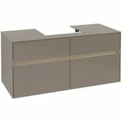 Villeroy & Boch Collaro Waschtischunterschrank Mit 4 Auszügen 120 Cm Truffle Grey Mit Beleuchtung Mittig -VILLEROY & BOCH shop 71606971 2