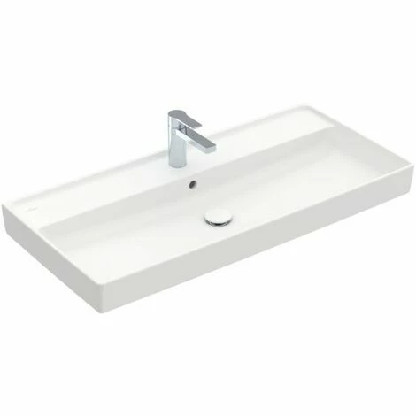 Villeroy & Boch Collaro Schrankwaschtisch 100cm Mit Hahnloch Und Überlauf Stone White Mit CeramicPlus Beschichtung 5 Villeroy & Boch Collaro Schrankwaschtisch 100cm Mit Hahnloch Und Überlauf Stone White Mit CeramicPlus Beschichtung – Bild 3