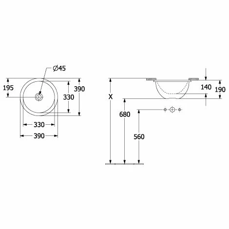 Villeroy & Boch Loop & Friends Unterbauwaschbecken Rund Mit Überlauf Ebony 39 cm Mit CeramicPlus Beschichtung Villeroy & Boch Loop & Friends Unterbauwaschbecken Rund Mit Überlauf Ebony 39 Cm Mit CeramicPlus Beschichtung -VILLEROY & BOCH shop 71867796 1