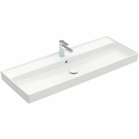 Villeroy & Boch Collaro Schrankwaschtisch 120cm Ungeschliffen Mit 1 Hahnloch Mit Überlauf Stone White Mit CeramicPlus Beschichtung 5 Villeroy & Boch Collaro Schrankwaschtisch 120cm Ungeschliffen Mit 1 Hahnloch Mit Überlauf Stone White Mit CeramicPlus Beschichtung – Bild 3