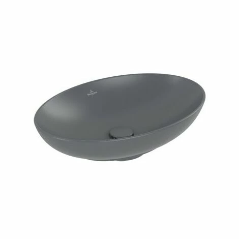 Villeroy & Boch Loop & Friends Aufsatzwaschtisch Oval 56 Cm Ohne Überlauf Graphite Mit CeramicPlus Beschichtung 5 Villeroy & Boch Loop & Friends Aufsatzwaschtisch Oval 56 Cm Ohne Überlauf Graphite Mit CeramicPlus Beschichtung – Bild 3