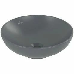 Villeroy & Boch Loop & Friends Aufsatzwaschtisch Rund Ohne Überlauf Graphite 42 Cm Mit CeramicPlus Beschichtung 5 Villeroy & Boch Loop & Friends Aufsatzwaschtisch Rund Ohne Überlauf Graphite 42 Cm Mit CeramicPlus Beschichtung -VILLEROY & BOCH shop 71868455 4