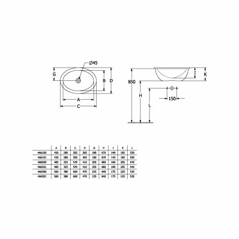 Villeroy & Boch Loop & Friends Einbauwaschbecken Oval 66 cm Ohne Überlauf Mit CeramicPlus Beschichtung Villeroy & Boch Loop & Friends Einbauwaschbecken Oval 66 Cm Ohne Überlauf Mit CeramicPlus Beschichtung -VILLEROY & BOCH shop 71868575 1