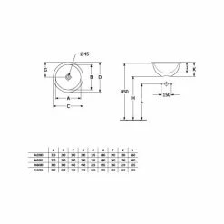 Villeroy & Boch Loop & Friends Einbauwaschbecken Rund Mit Überlauf 45 Cm Ohne Beschichtung -VILLEROY & BOCH shop 71869443 3
