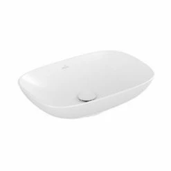 Villeroy & Boch Loop & Friends Aufsatzwaschtisch Rechteckig 56 Cm Ohne Überlauf Stone White Mit CeramicPlus Beschichtung -VILLEROY & BOCH shop 71869467 3