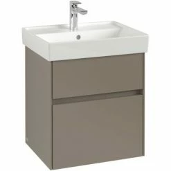 Villeroy & Boch Collaro Waschtisch Ungeschliffen 55 Cm Mit 1 Hahnloch Mit Überlauf Weiß Alpin Ohne Beschichtung -VILLEROY & BOCH shop 71869622 3
