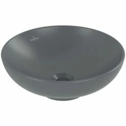 Villeroy & Boch Loop & Friends Aufsatzwaschtisch Rund Mit Überlauf Graphite 42 Cm Mit CeramicPlus Beschichtung 8 Villeroy & Boch Loop & Friends Aufsatzwaschtisch Rund Mit Überlauf Graphite 42 Cm Mit CeramicPlus Beschichtung -VILLEROY & BOCH shop 71869623 3