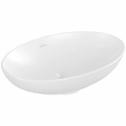 Villeroy & Boch Loop & Friends Aufsatzwaschtisch Oval 56 Cm Ohne Überlauf Stone White Mit CeramicPlus Beschichtung -VILLEROY & BOCH shop 71869625 2