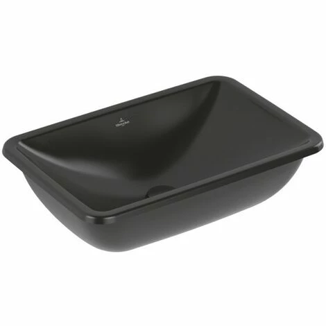 Villeroy & Boch Loop & Friends Unterbauwaschbecken Rechteckig 60 Cm Mit Überlauf Ebony Mit CeramicPlus Beschichtung 5 Villeroy & Boch Loop & Friends Unterbauwaschbecken Rechteckig 60 Cm Mit Überlauf Ebony Mit CeramicPlus Beschichtung – Bild 3