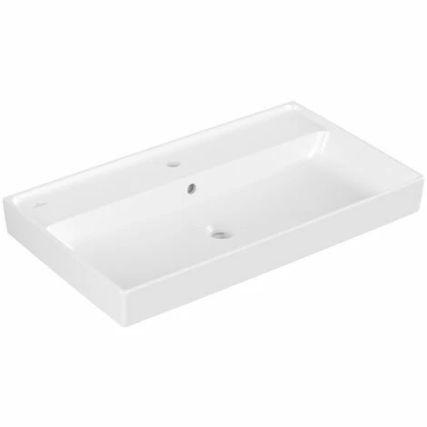 Villeroy & Boch Collaro Schrankwaschtisch ungeschliffen 80 cm Mit 1 Hahnloch Mit Überlauf Stone White Mit CeramicPlus Beschichtung Villeroy & Boch Collaro Schrankwaschtisch Ungeschliffen 80 Cm Mit 1 Hahnloch Mit Überlauf Stone White Mit CeramicPlus Beschichtung -VILLEROY & BOCH shop 71869630 2
