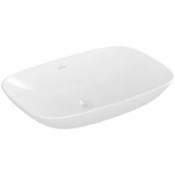 Villeroy & Boch Loop & Friends Aufsatzwaschtisch Rechteckig 62 Cm Ohne Überlauf Weiß Alpin Mit CeramicPlus Beschichtung -VILLEROY & BOCH shop 71871304 3