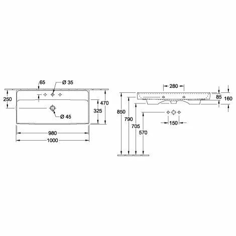 Villeroy & Boch Collaro Schrankwaschtisch ungeschliffen 100 cm Mit 1 Hahnloch Ohne Überlauf Stone White Mit CeramicPlus Beschichtung Villeroy & Boch Collaro Schrankwaschtisch Ungeschliffen 100 Cm Mit 1 Hahnloch Ohne Überlauf Stone White Mit CeramicPlus Beschichtung -VILLEROY & BOCH shop 71871313 1