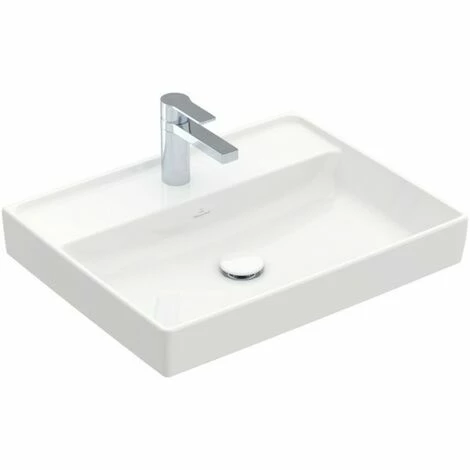 Villeroy & Boch Collaro Waschtisch Ungeschliffen 60 Cm Mit 1 Hahnloch Ohne Überlauf Weiß Alpin Ohne Beschichtung 5 Villeroy & Boch Collaro Waschtisch Ungeschliffen 60 Cm Mit 1 Hahnloch Ohne Überlauf Weiß Alpin Ohne Beschichtung – Bild 3