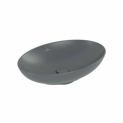 Villeroy & Boch Loop & Friends Aufsatzwaschtisch Oval 56 Cm Mit Überlauf Graphite Mit CeramicPlus Beschichtung 5 Villeroy & Boch Loop & Friends Aufsatzwaschtisch Oval 56 Cm Mit Überlauf Graphite Mit CeramicPlus Beschichtung – Bild 3