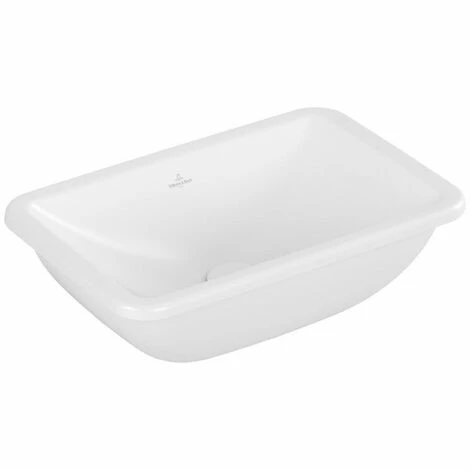 Villeroy & Boch Loop & Friends Unterbauwaschbecken Rechteckig 51 Cm Mit Überlauf Stone White Mit CeramicPlus Beschichtung 5 Villeroy & Boch Loop & Friends Unterbauwaschbecken Rechteckig 51 Cm Mit Überlauf Stone White Mit CeramicPlus Beschichtung – Bild 3