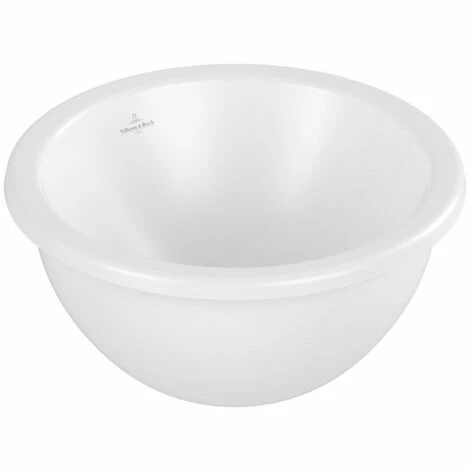 Villeroy & Boch Loop & Friends Unterbauwaschbecken Rund Mit Überlauf Stone White 39 Cm Mit CeramicPlus Beschichtung 5 Villeroy & Boch Loop & Friends Unterbauwaschbecken Rund Mit Überlauf Stone White 39 Cm Mit CeramicPlus Beschichtung – Bild 3