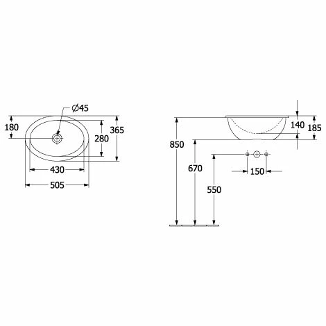 Villeroy & Boch Loop & Friends Einbauwaschbecken Oval 50,5 cm Mit Überlauf Mit CeramicPlus Beschichtung Villeroy & Boch Loop & Friends Einbauwaschbecken Oval 50,5 Cm Mit Überlauf Mit CeramicPlus Beschichtung -VILLEROY & BOCH shop 71871473 4