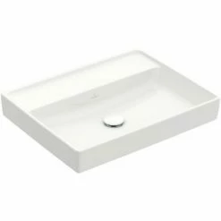 Villeroy & Boch Collaro Waschtisch Ungeschliffen 60 Cm Ohne Hahnloch Ohne Überlauf Weiß Alpin Ohne Beschichtung -VILLEROY & BOCH shop 71871477 3