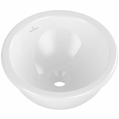 Villeroy & Boch Loop & Friends Unterbauwaschbecken Rund Ohne Überlauf Weiß Alpin 39 Cm Ohne Beschichtung 4 Villeroy & Boch Loop & Friends Unterbauwaschbecken Rund Ohne Überlauf Weiß Alpin 39 Cm Ohne Beschichtung – Bild 2