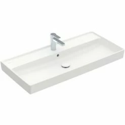 Villeroy & Boch Collaro Schrankwaschtisch Ungeschliffen 100 Cm Mit 1 Hahnloch Mit Überlauf Stone White Mit CeramicPlus Beschichtung 4 Villeroy & Boch Collaro Schrankwaschtisch Ungeschliffen 100 Cm Mit 1 Hahnloch Mit Überlauf Stone White Mit CeramicPlus Beschichtung -VILLEROY & BOCH shop 71871488 3