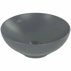 Villeroy & Boch Loop & Friends Aufsatzwaschtisch Rund Mit Überlauf Graphite 38 Cm Mit CeramicPlus Beschichtung 5 Villeroy & Boch Loop & Friends Aufsatzwaschtisch Rund Mit Überlauf Graphite 38 Cm Mit CeramicPlus Beschichtung -VILLEROY & BOCH shop 71871491 4