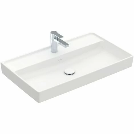 Villeroy & Boch Collaro Schrankwaschtisch ungeschliffen 80 cm Mit 1 Hahnloch Ohne Überlauf Stone White Mit CeramicPlus Beschichtung Villeroy & Boch Collaro Schrankwaschtisch Ungeschliffen 80 Cm Mit 1 Hahnloch Ohne Überlauf Stone White Mit CeramicPlus Beschichtung -VILLEROY & BOCH shop 71871514 3