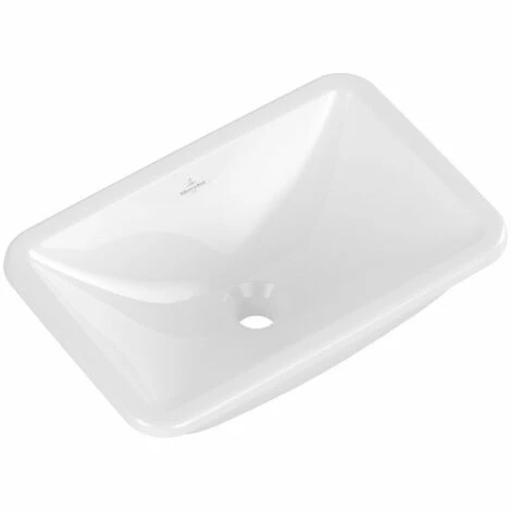 Villeroy & Boch Loop & Friends Unterbauwaschbecken Rechteckig 51 Cm Ohne Überlauf Weiß Alpin Mit CeramicPlus Beschichtung 4 Villeroy & Boch Loop & Friends Unterbauwaschbecken Rechteckig 51 Cm Ohne Überlauf Weiß Alpin Mit CeramicPlus Beschichtung – Bild 2