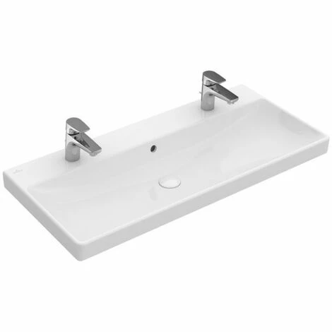 Villeroy & Boch Avento Schrankwaschtisch mit Überlauf 100 cm Mit 2 Hahnlöchern Stone White Mit CeramicPlus Beschichtung Villeroy & Boch Avento Schrankwaschtisch Mit Überlauf 100 Cm Mit 2 Hahnlöchern Stone White Mit CeramicPlus Beschichtung -VILLEROY & BOCH shop 71975918 1