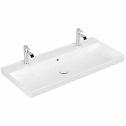 Villeroy & Boch Avento Schrankwaschtisch Mit Überlauf 100 Cm Mit 2 Hahnlöchern Stone White Mit CeramicPlus Beschichtung 5 Villeroy & Boch Avento Schrankwaschtisch Mit Überlauf 100 Cm Mit 2 Hahnlöchern Stone White Mit CeramicPlus Beschichtung -VILLEROY & BOCH shop 71975918 4