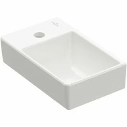 Villeroy & Boch Avento Handwaschbecken Mit Variabler Beckenposition Weiß Alpin Links Mit CeramicPlus Beschichtung -VILLEROY & BOCH shop 71975930 3